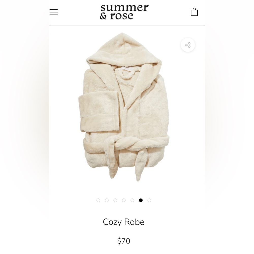 Summer and Rose plush robe